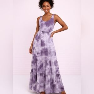Beach Break Tie-Dye Tiered Maxi Dress - NWT